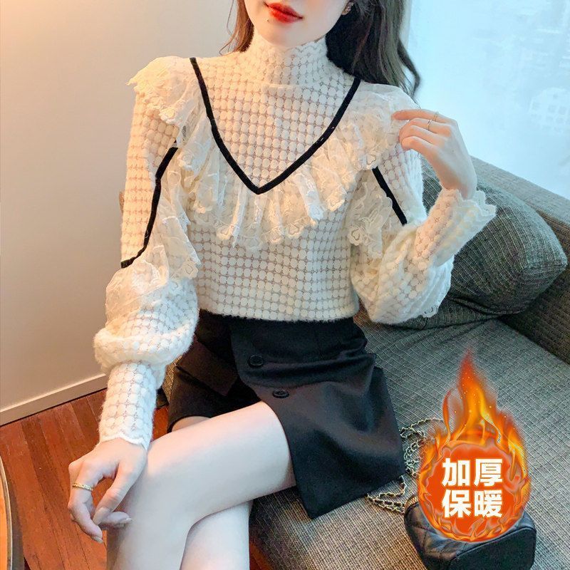 蕾丝打底衫女春秋2025新款
