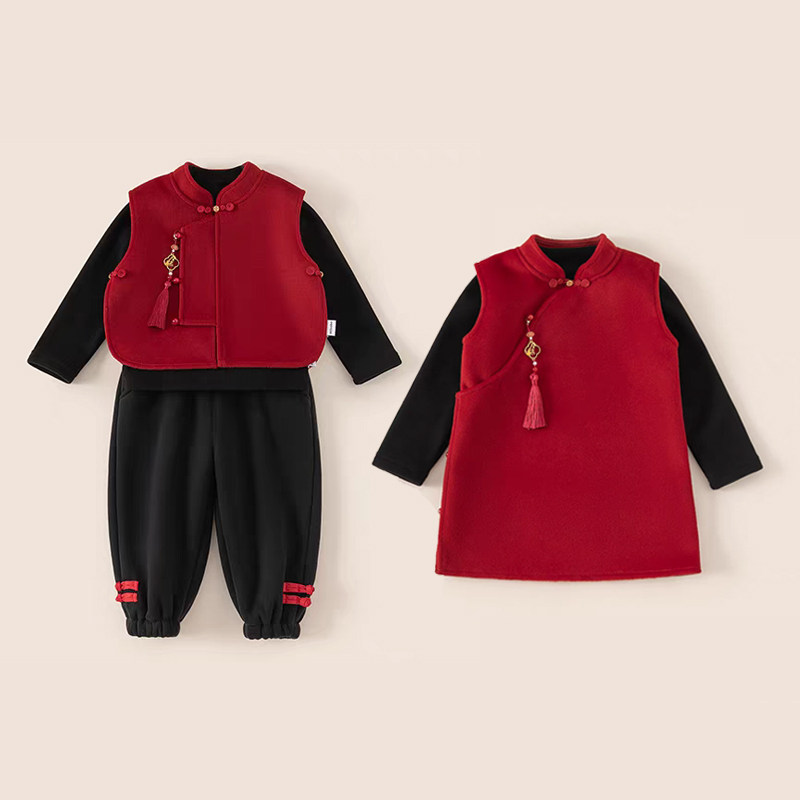 新中式国风兄妹唐装礼服