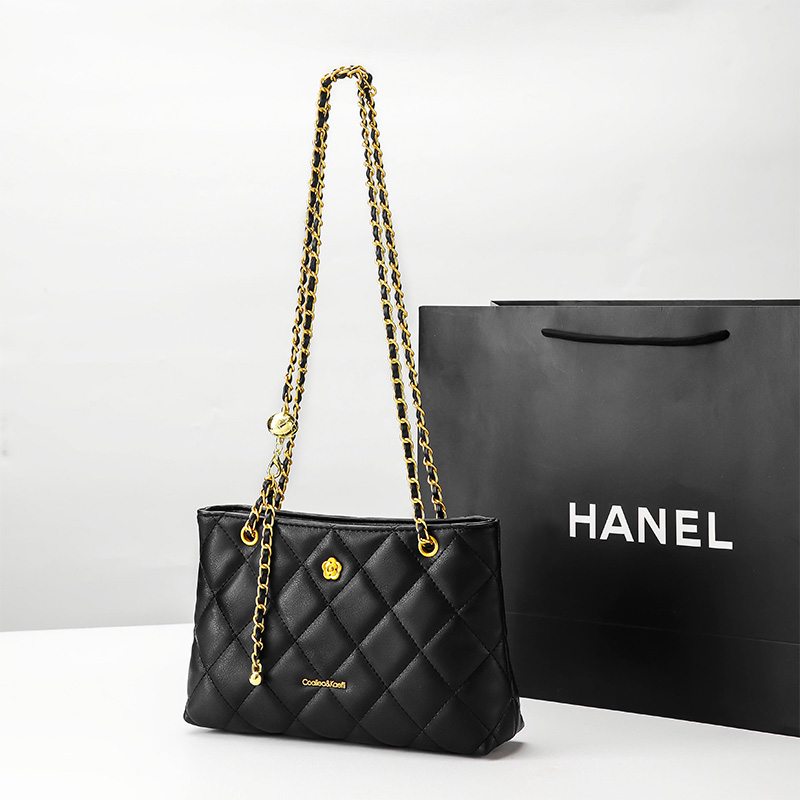 包包女式2025新款高级精致菱格绣花单肩包手提斜挎链条包