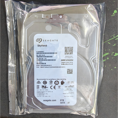 希捷6TB监控硬盘ST6000VX001静音