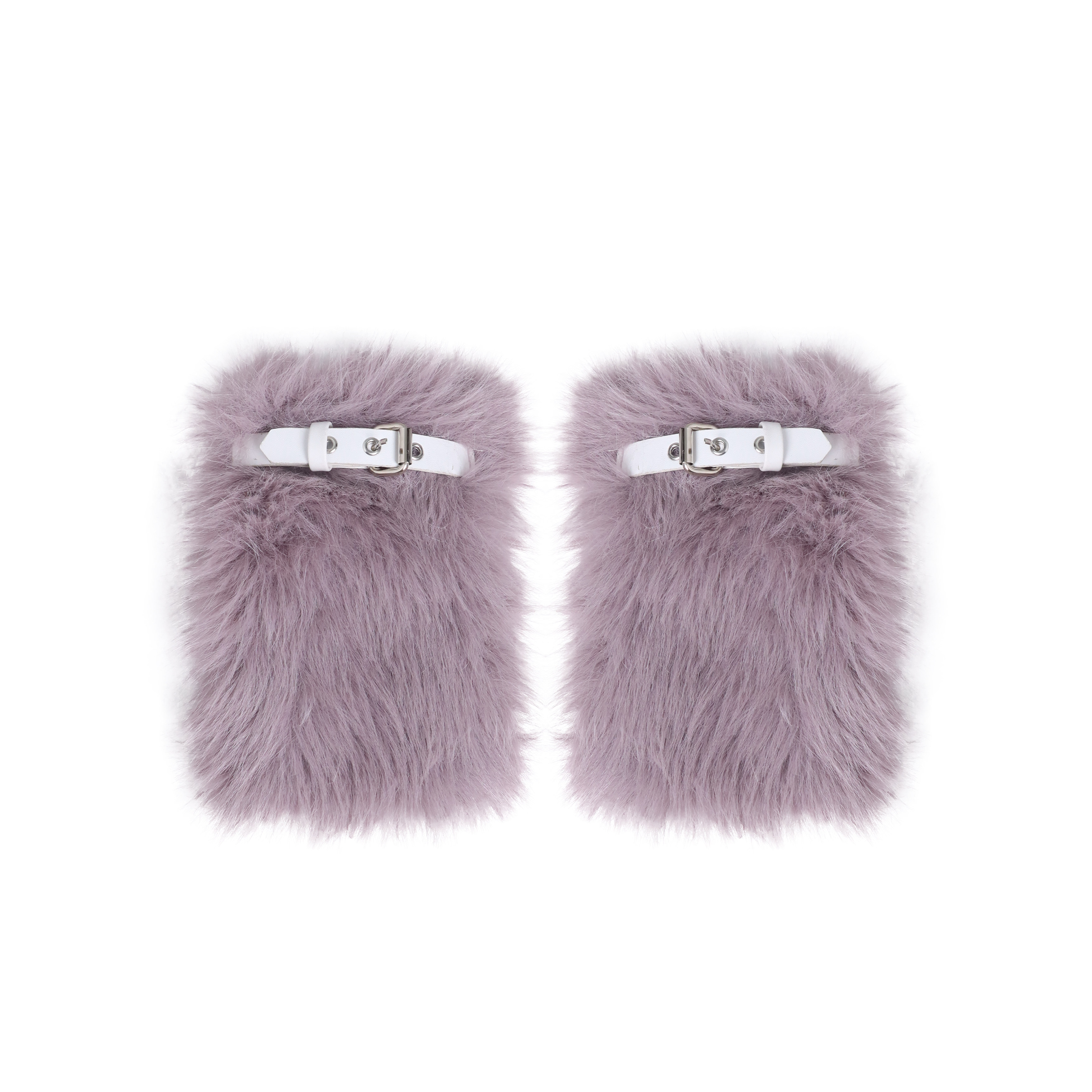 BROKEN BONE ORIGINAL HOT GIRL ELEMENT PUNK STYLE SOLID COLOR FURRY FINGERLESS LONG HAIR SLEEVES TO KEEP WARM IN WINTER