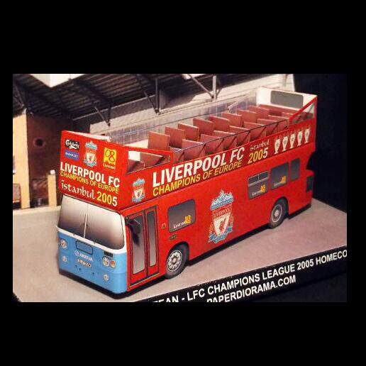 儿童手工折纸diy拼装立体3d纸质模型双层巴士公交汽车大巴车制作