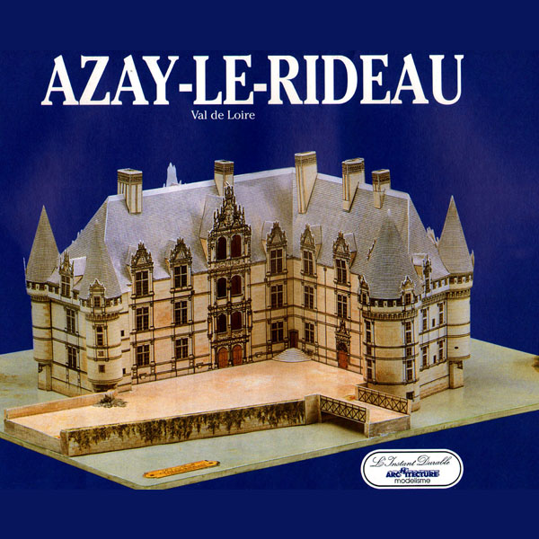 纸模型欧洲法国建筑于塞城堡制作