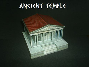 儿童手工折纸DIY拼装立体3D纸质模型希腊雅典卫城帕特农神庙建筑