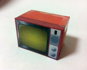 儿童手工折纸DIY拼装 立体3D纸质模型彩电电视机生活家电家用电器