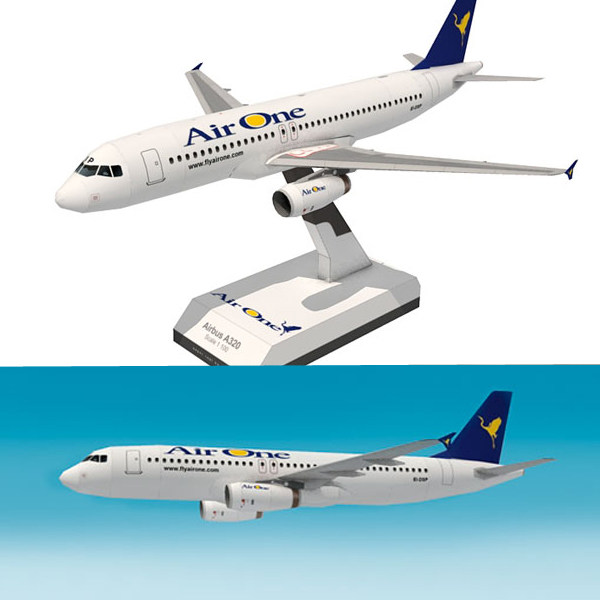 儿童手工折纸diy拼装立体3d纸质模型a320民航飞机航空客机制作