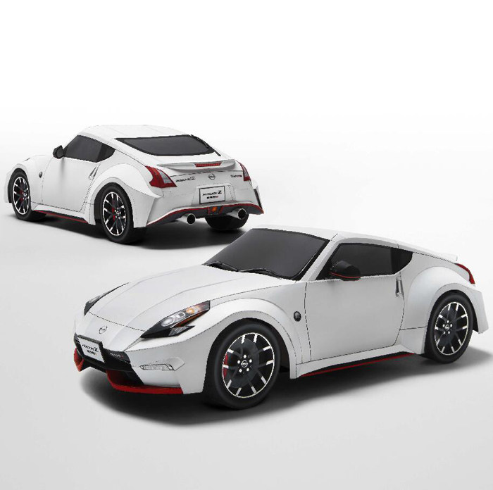 儿童手工折纸diy拼装立体3d纸质模型日产尼桑370z跑车小汽车玩具