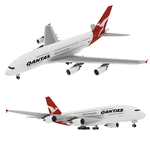 儿童手工折纸DIY拼装立体3D纸质模型A380航空民航飞机客机制作