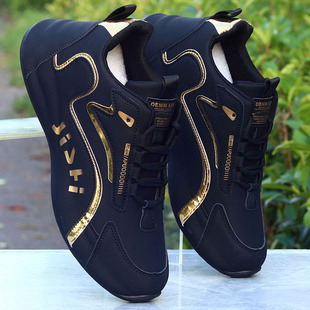 旅游鞋 秋冬新款 皮面防水防臭老爹鞋 子百搭高档运动休闲鞋 潮牌男鞋