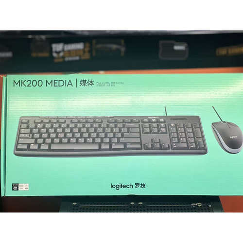 罗技MK200有线USB键鼠套装