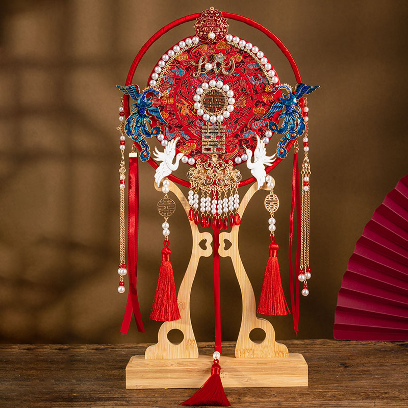 秀禾团扇新娘结婚中式金色手工古风重工出嫁喜扇diy材料包扇架,家居饰品,工艺扇/团扇/喜扇/折扇,淘宝优惠券,粉丝福利购,淘宝优惠卷