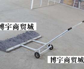 手推式墩布车头拖布车尘推双轮地拖头大型工厂市场专用清洁墩布头