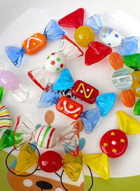 日式手作玻璃工艺品零食糖果回忆