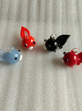 创意手作玻璃工艺品海洋小鱼仿真漂浮金鱼缸水族箱装饰生态瓶造景