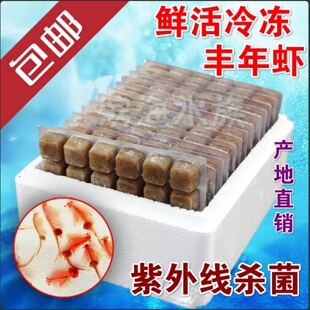包邮渤海湾冷冻丰年虾 丰年虫 孔雀鱼饲料 小热带鱼鱼食