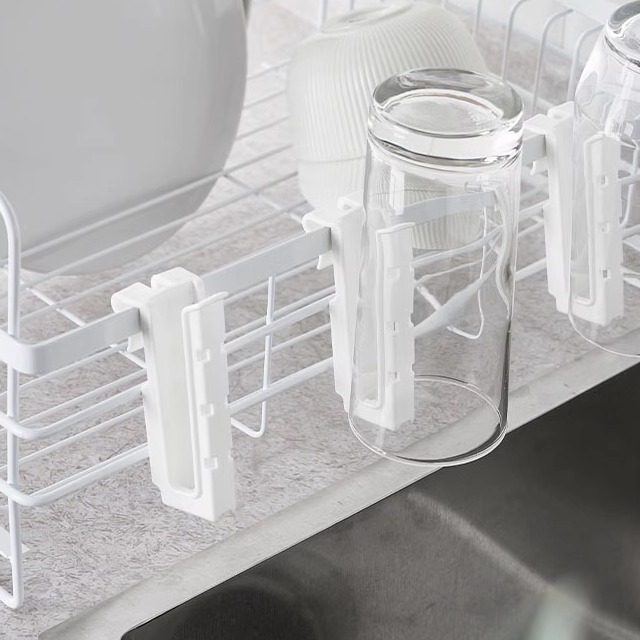 挂壁筷子沥水架置物架吸盘式洗碗棉多用置物架加长款厨房水槽挂篮