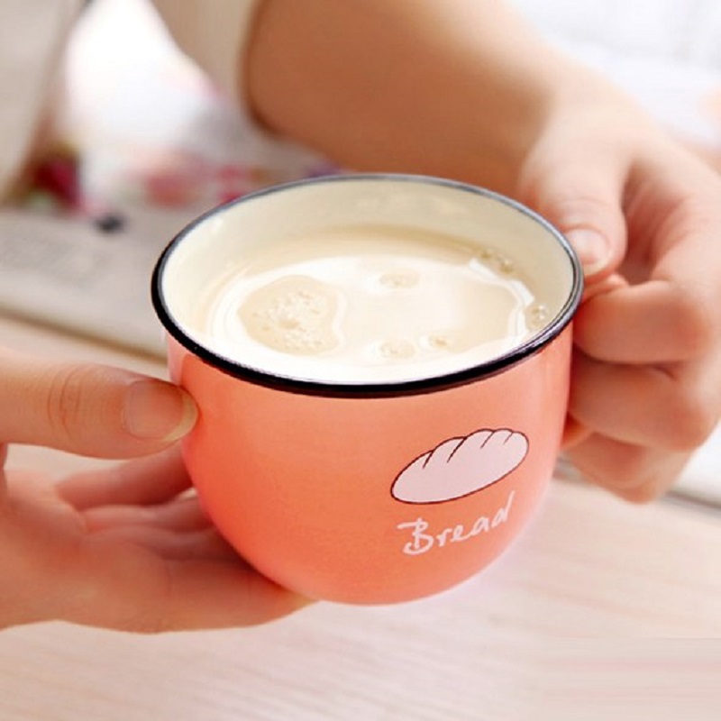 日式陶瓷杯家用可爱水杯情侣创意早餐杯陶瓷杯加厚咖啡杯马克杯子