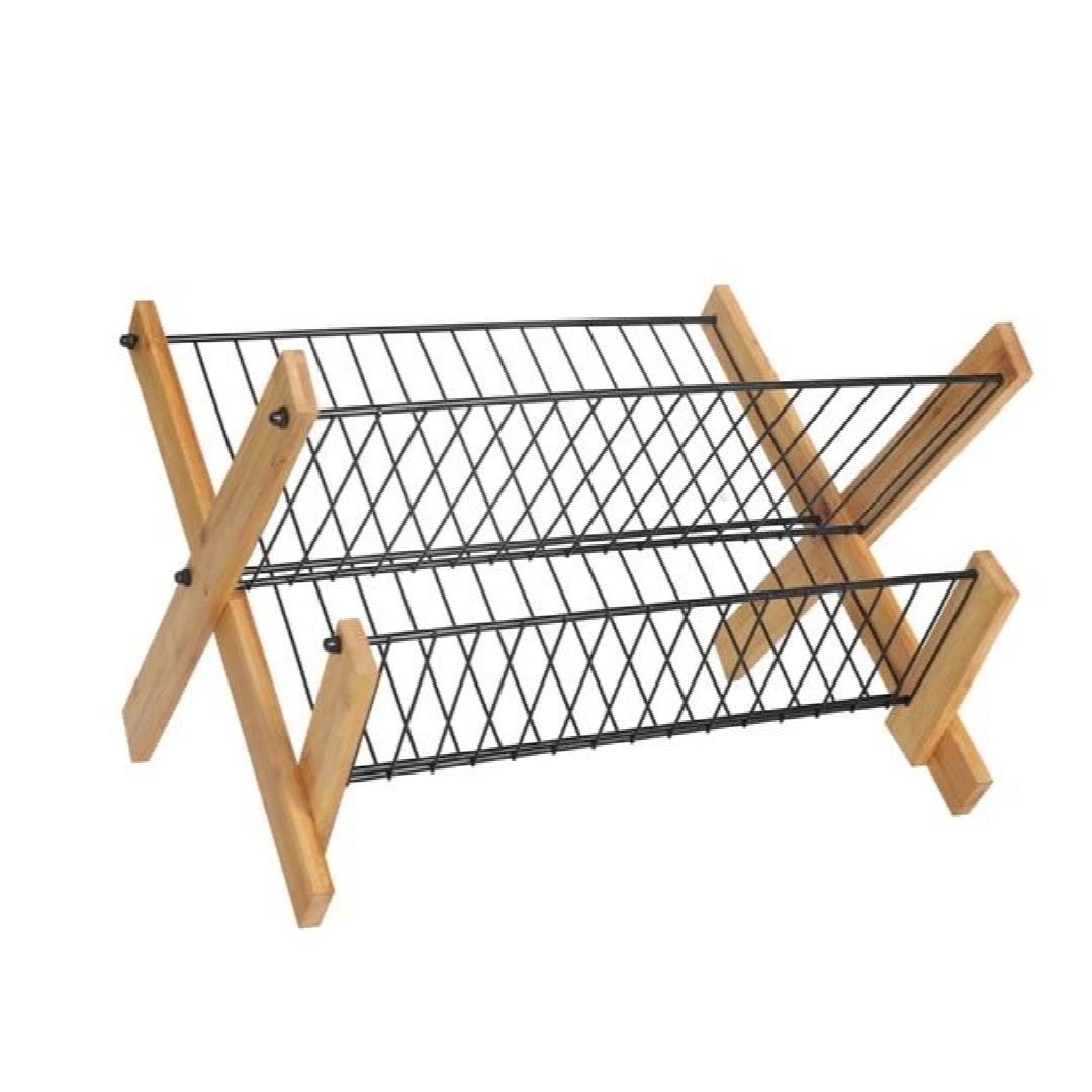 厨房沥水碗碟架中古碗碟晾干置物架放碗的架子家用竹制碗架