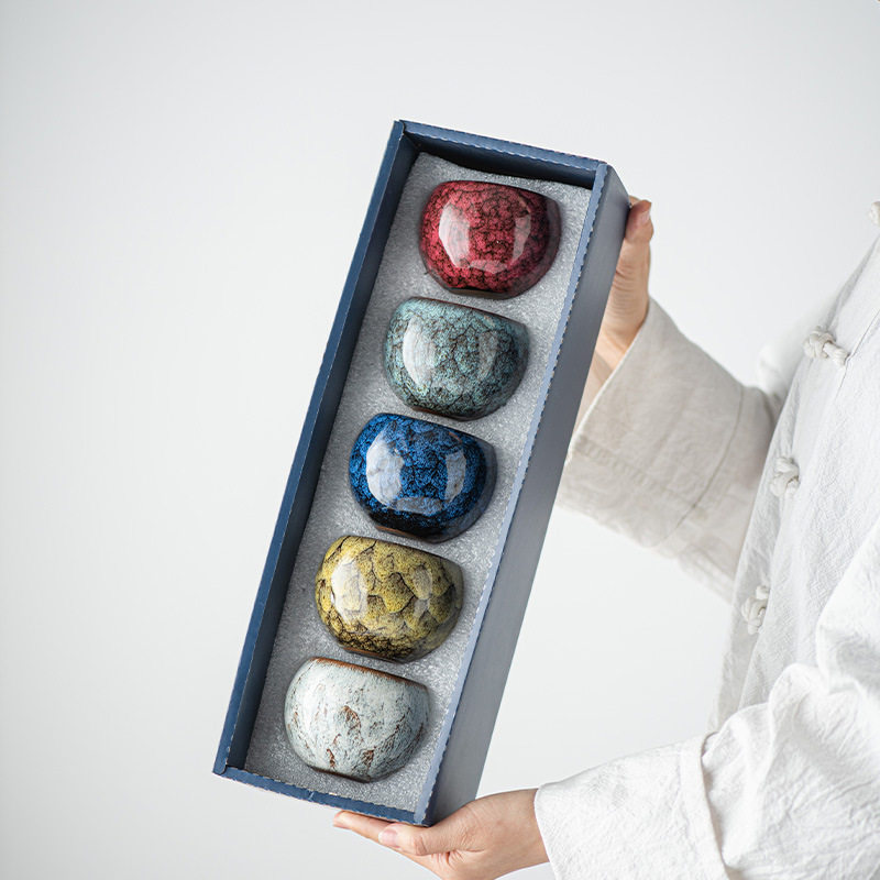 窑变建盏茶杯五行天目单主人品茗