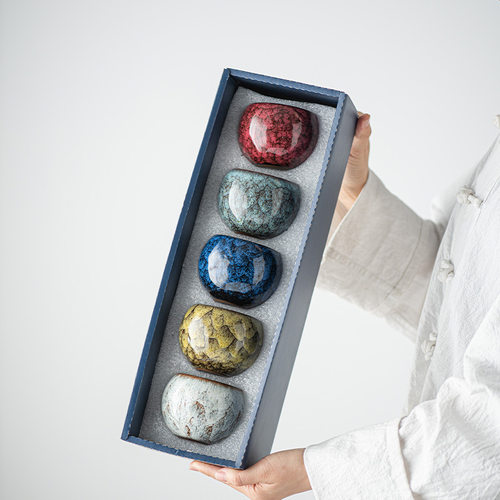 窑变建盏茶杯五行天目单主人品茗