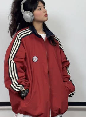 立领外套女春秋新款韩版宽松