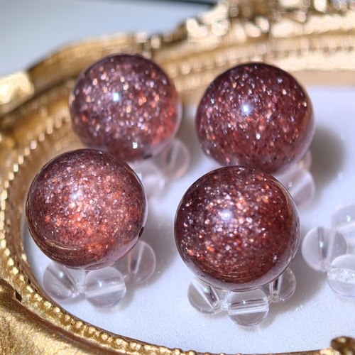 天然车厘子草莓晶散珠星闪草莓鸽血红草莓晶单珠多宝配珠8~18mm