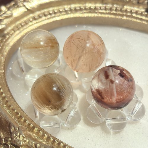 天然温柔超仙兔毛水晶单珠彩兔毛红兔毛黄兔毛水晶单珠 一物一拍