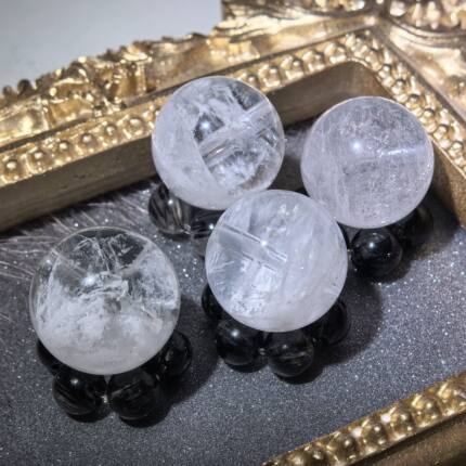 天然千层白幽灵婚纱白幽灵雪花幽灵散珠水晶单珠DIY手链多宝配珠