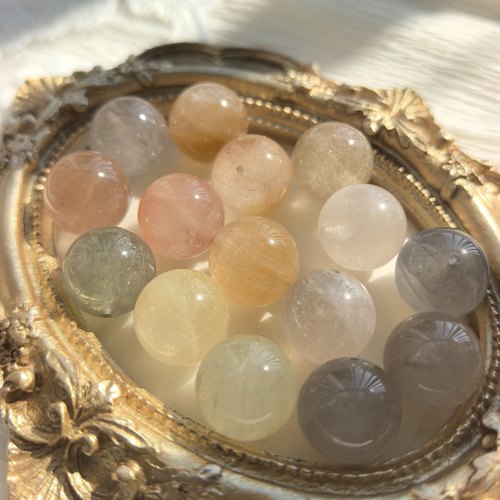 天然兔毛水晶散珠彩兔毛单珠白兔毛灰兔毛橘兔毛水晶配珠9~14mm