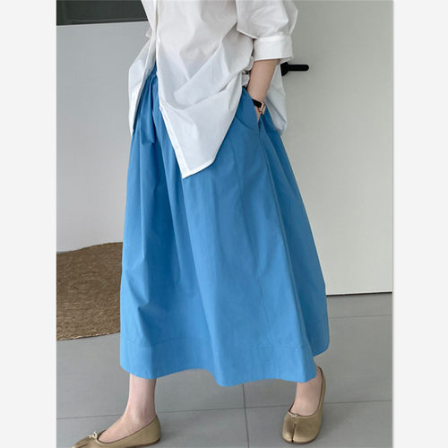 蓝色裙子其它中长高级