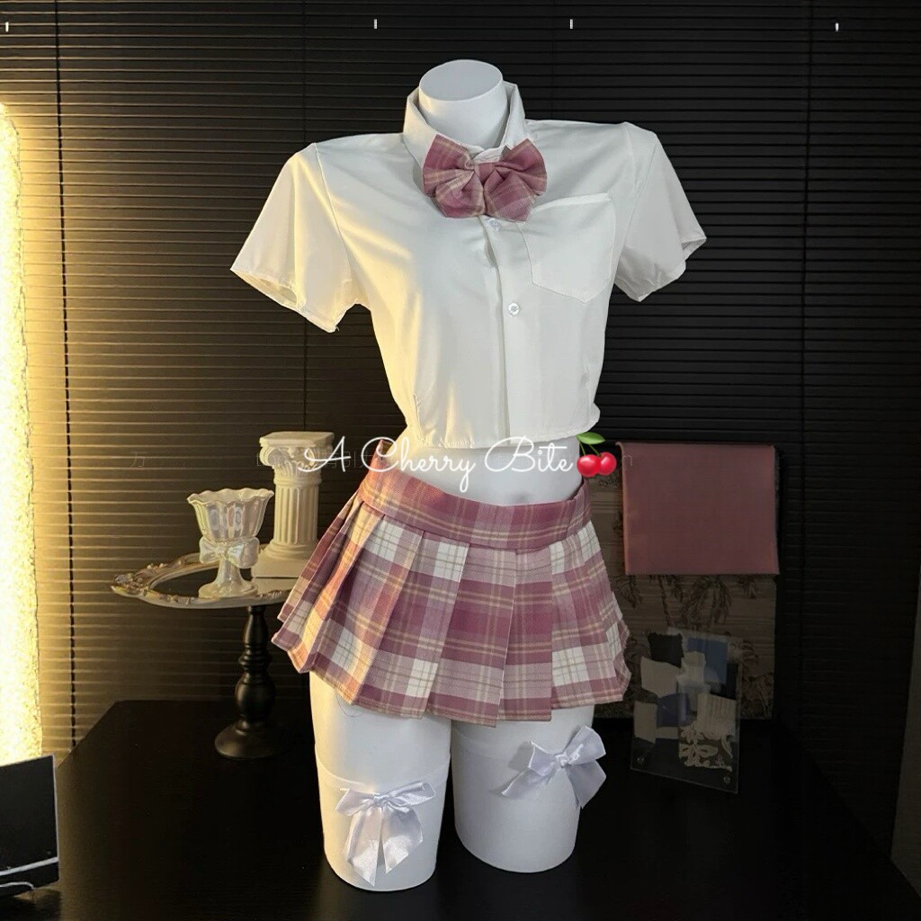 「初熟樱桃」大码日系学妹性感jk制服套装纯欲学院风百褶裙cos