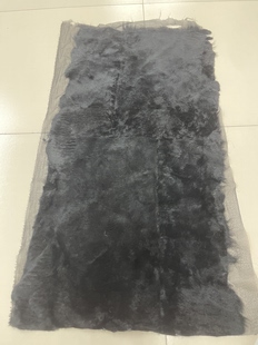 黑托卡长羊毛拼貂水貂褥子真皮毛貂皮原材料皮草毯子皮料面料DIY