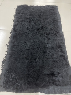 黑托卡长羊毛拼貂水貂褥子真皮毛貂皮原材料皮草毯子皮料面料DIY