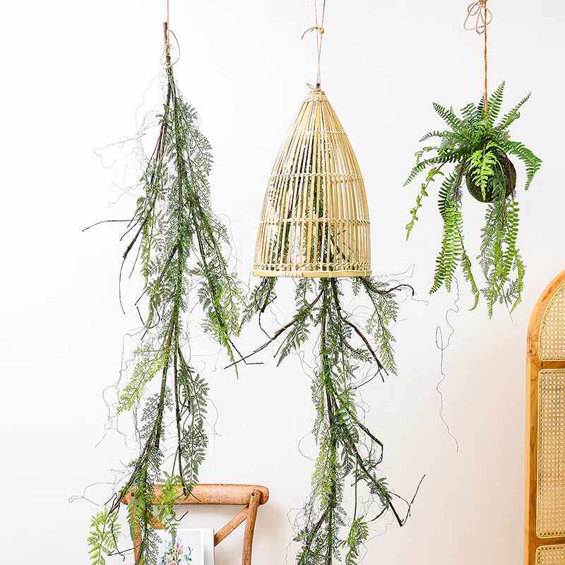森林悬挂装饰仿真植物藤条葡萄架婚庆花藤网红酒吧餐厅吊顶装饰