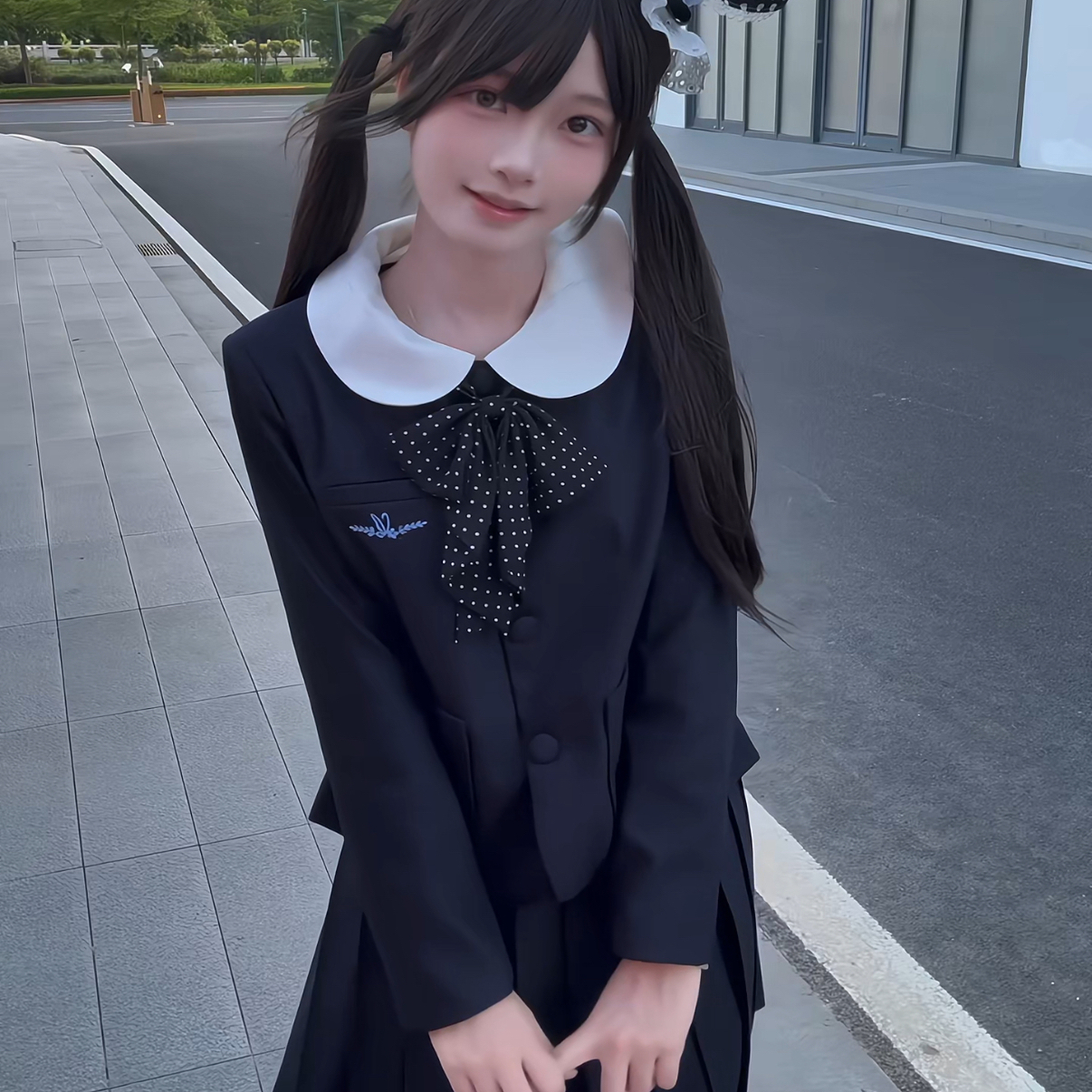 【冬时樱】川岛琦jk原创西服jk制服套装春秋圆领西装学院风日系