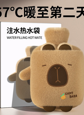 暖宝宝注水式热水袋学生可爱灌水可拆洗暖手宝韩版卡通毛绒冬季女