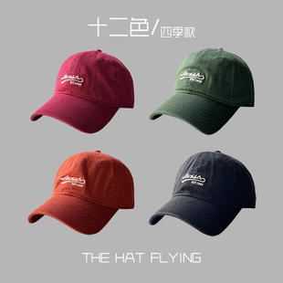 ins显脸小秋冬情侣鸭舌帽子 1993字母刺绣春夏软顶棒球帽男女韩版