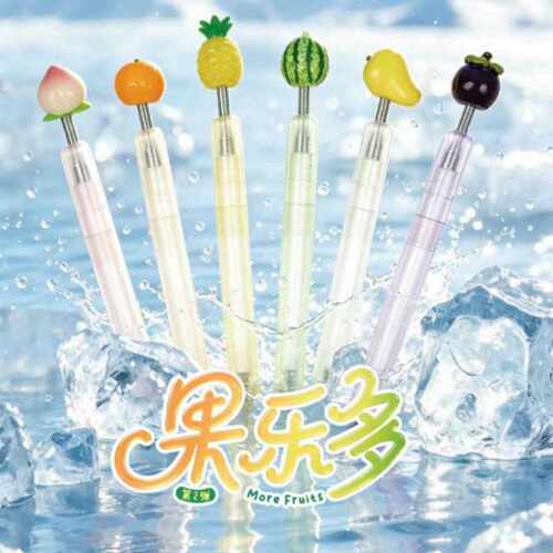 禾硕第二弹果乐多旋转黑色中性笔