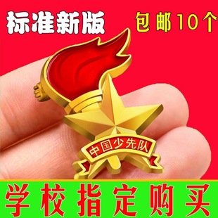 通用中国少先队员徽章小学生少先队徽标准型磁性胸章别针 新版