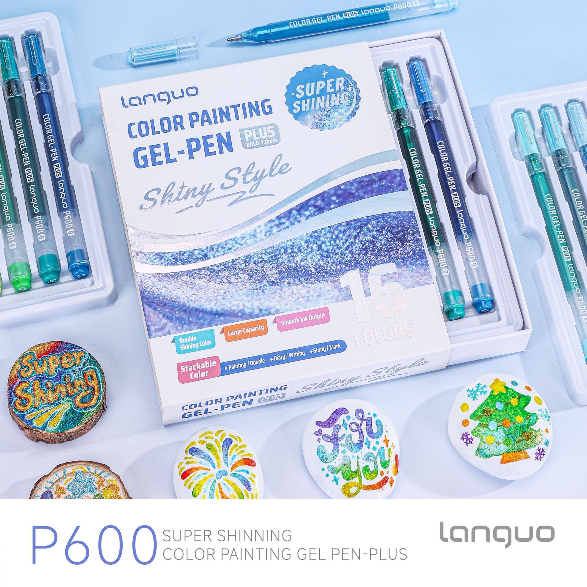 蓝果彩色闪光爆闪16色手帐笔荧光笔学生手帐儿童强叠色跨境,文具电教/文化用品/商务用品,荧光笔,淘宝优惠券,粉丝福利购,淘宝优惠卷