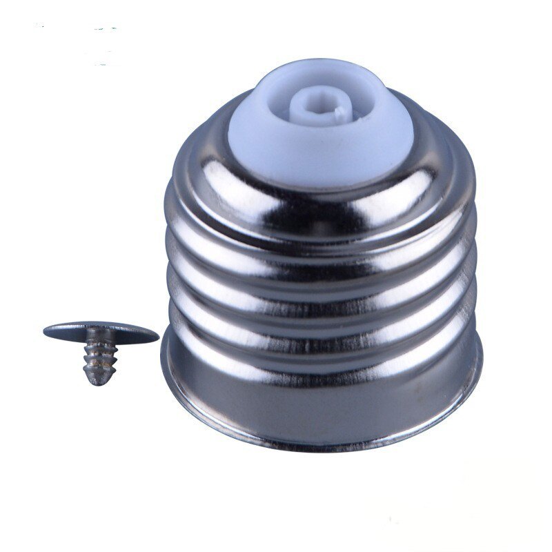 led灯具配件E27E14金属灯头 铁镀镍/铜免焊灯头 led球泡灯E27灯口