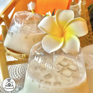 饰花餐桌花傣族太阳花假花 饰发夹餐饮装 鸡蛋花仿真花泰式 奶茶装