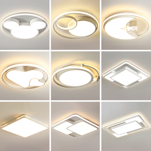 客厅灯led吸顶灯圆形网红卧室灯简约现代大气房间灯餐厅创意灯具