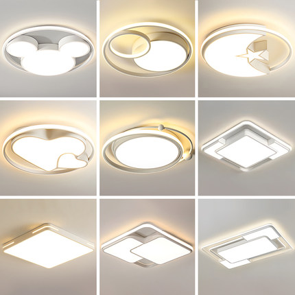 客厅灯led吸顶灯圆形网红卧室灯简约现代大气房间灯餐厅创意灯具