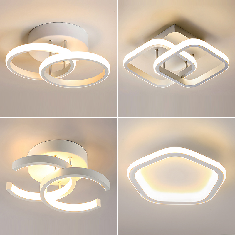 北欧水晶吸顶灯走廊过道灯玄关门厅阳台试衣间卧室灯现代简约灯具