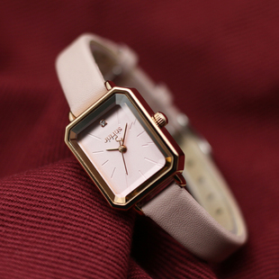 正品 ins风轻奢小众防水简约粉色 julius聚利时手表女学生2025新款