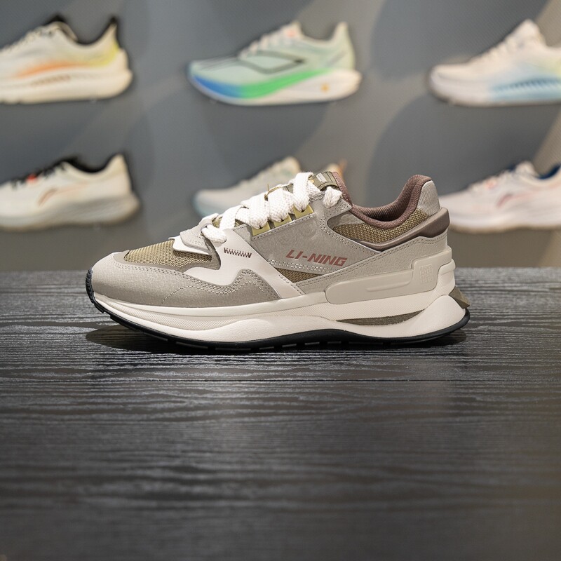 李宁001初心 V2休闲鞋男鞋2026春季新款轻量高回弹运动鞋AGLW015