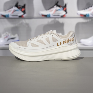 李宁凌越休闲慢跑鞋2024秋季新款男子反光减震低帮运动鞋ARSU097