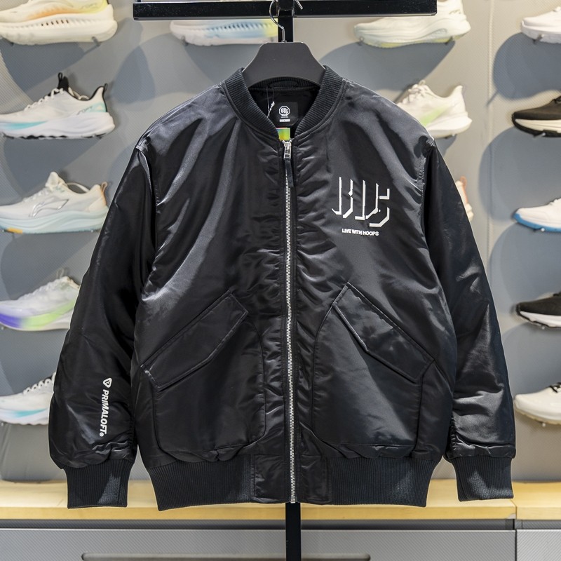 李宁棉夹克男子2025冬季新款反伍BADFIVE立体裁剪宽松外套AJMV135