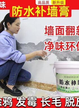 防水防潮补墙膏墙面修补膏白色腻子膏家用内墙涂料修复翻新免漆